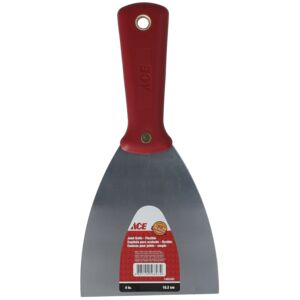 Ace Flexible Wall Scraper Red and Silver 4inch Ace Flexible Wall Scraper Red and Silver 4inch